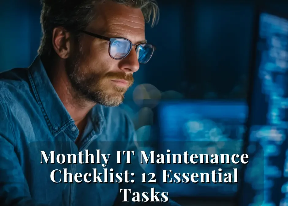 Monthly IT Maintenance Checklist