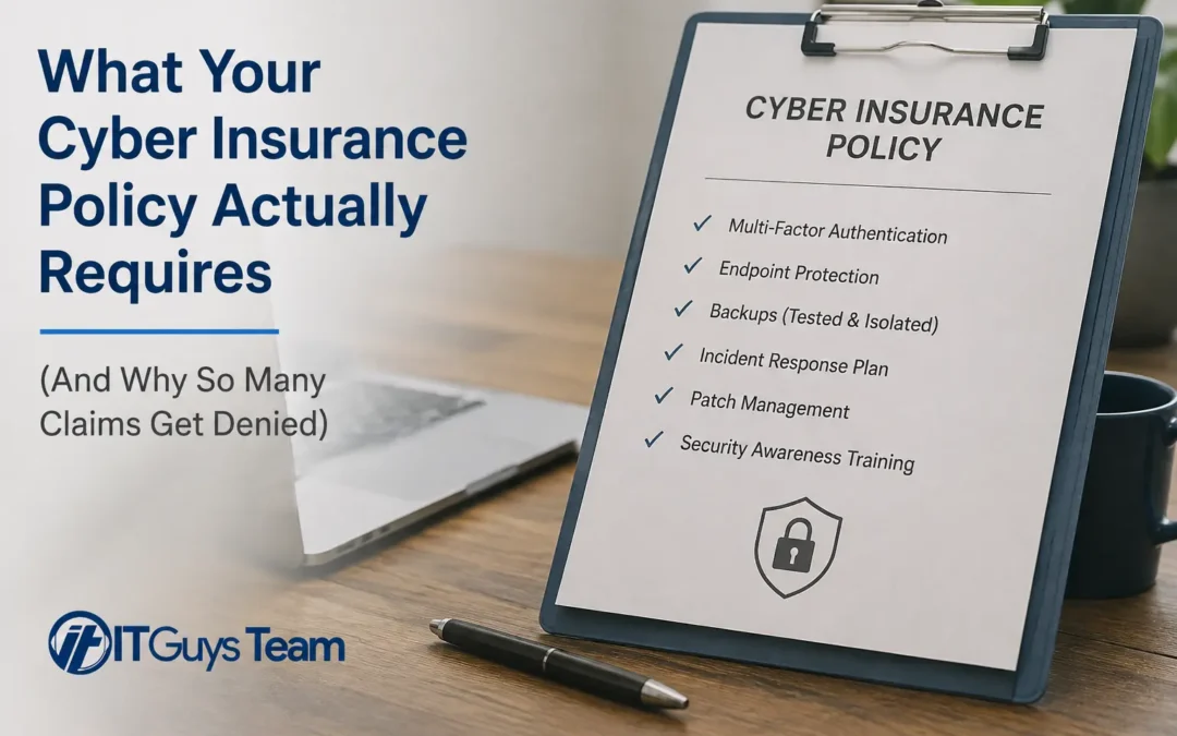 What Your Cyber Insurance Policy Actually Requires (And Why So Many Claims Get Denied)